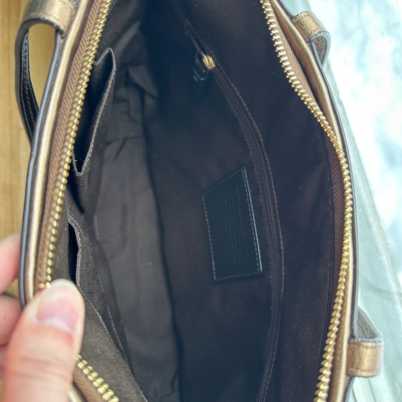 Coach Signature Brown Tote Bag - Picture 13 of 16